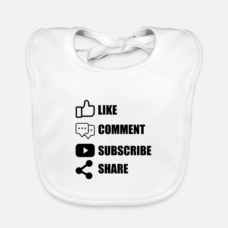 Like Comment Subscribe Share Baby Bio-Lätzchen