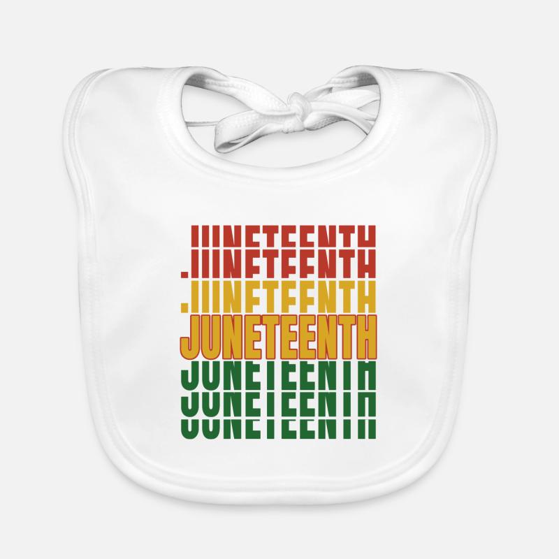Juneteenth Black History Day Pride Gift Organic Baby Bibs
