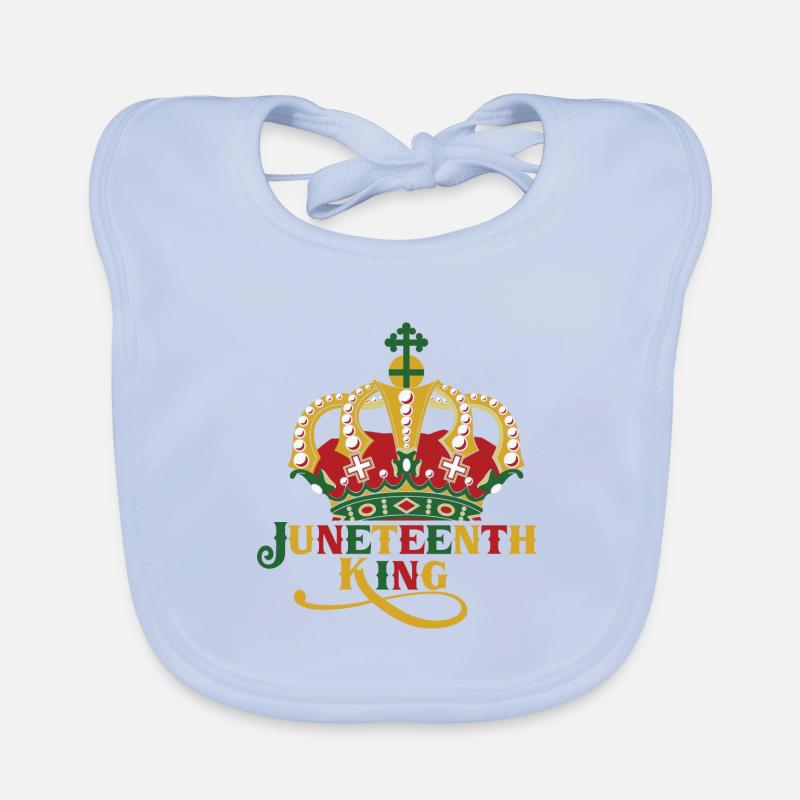 Juneteenth Black History Day Pride Gift Organic Baby Bibs