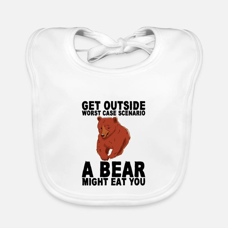 Get Outside, Worst Case Scenario, A Bear Eats You8 Baby Bio-Lätzchen