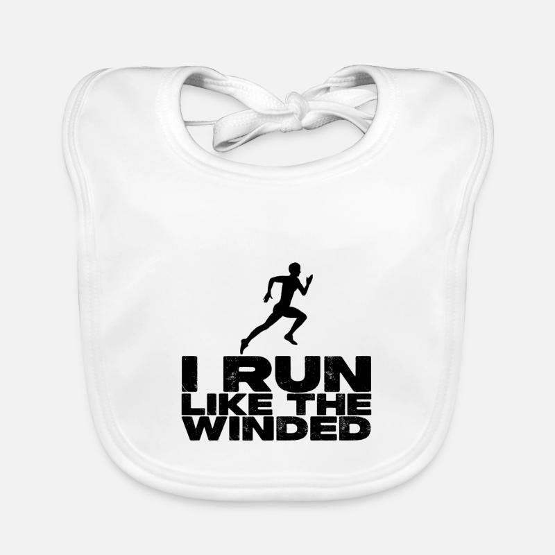 I Run Like The Winded 2 Baby Bio-Lätzchen