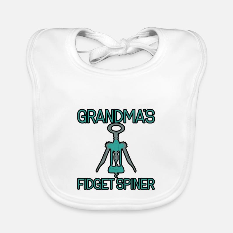Fidget Spinner de grand-mère 3 Bavoir bio Bébé