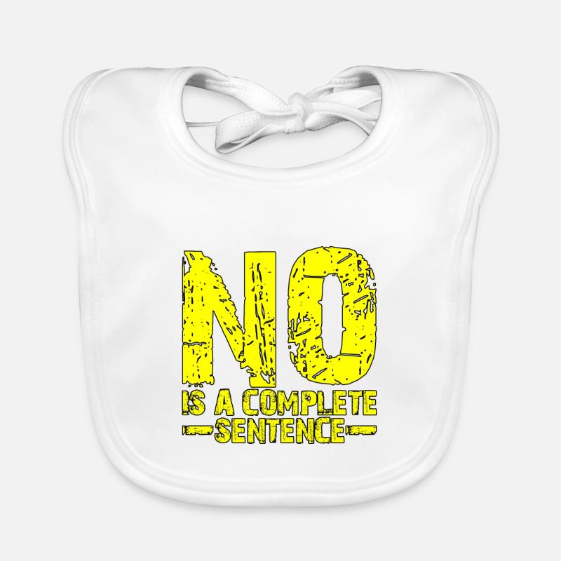 No is a complete sentence 17 Organic Baby Bibs