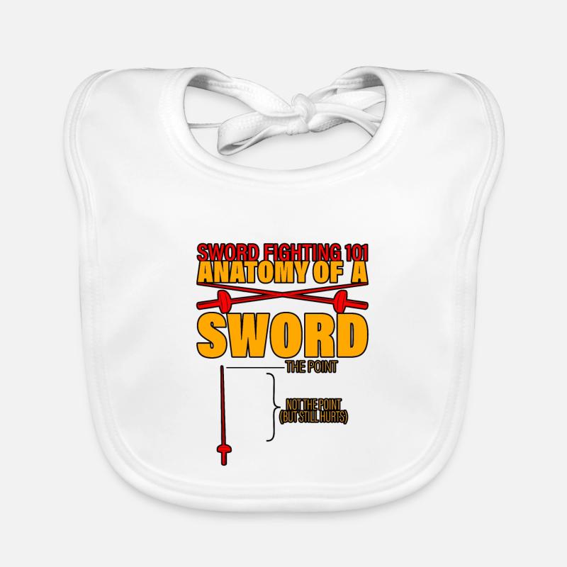 Combat à l’épée 101 Anatomie d’une épée 3 Bavoir bio Bébé