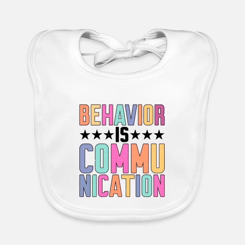 Behavior Is Communication 7 Organic Baby Bibs
