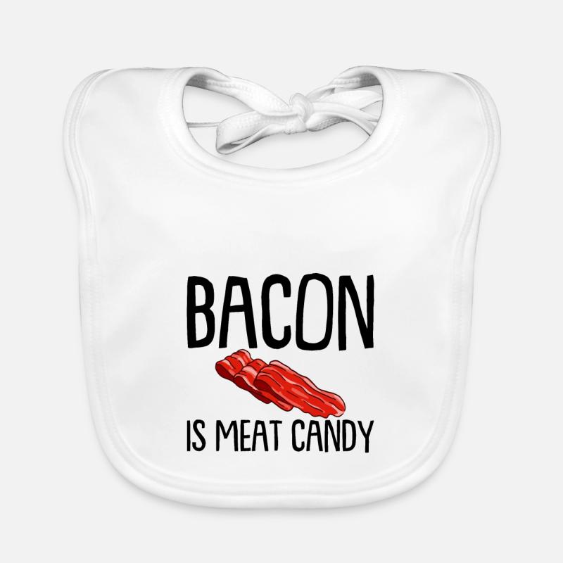 Bacon Is Meat Candy Baby Bio-Lätzchen