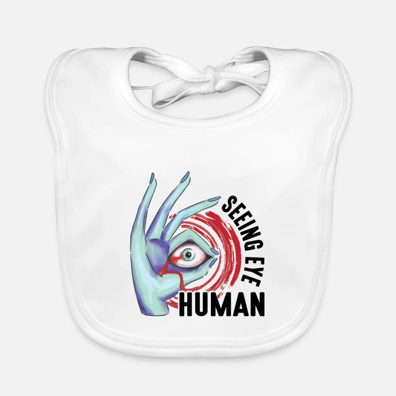 Seeing Eye Human 13 Organic Baby Bibs