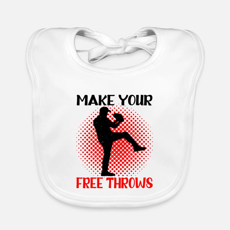 Make Your Free Throws 3 Baby Bio-Lätzchen
