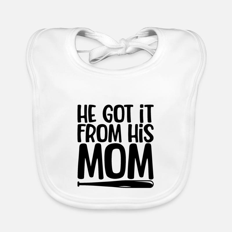 He Got It From His Mom 3 Baby Bio-Lätzchen