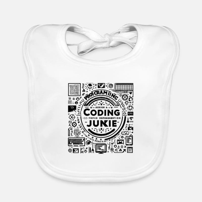 Coding Junkie 8 Organic Baby Bibs
