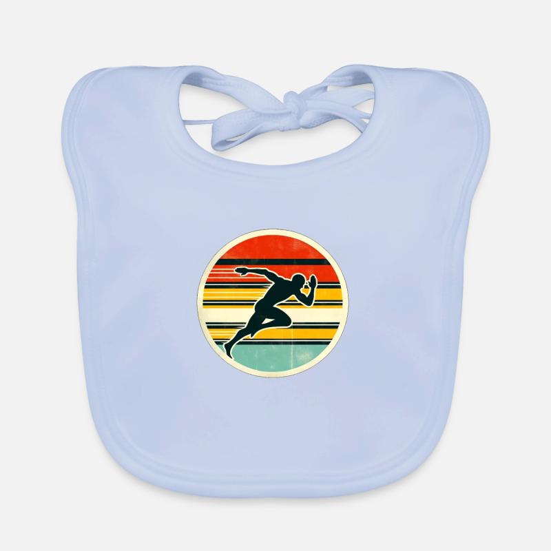 Sprinter - Track And Field 4 Organic Baby Bibs