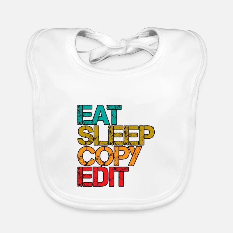 Manger Dormir Copier Modifier 3 Bavoir bio Bébé