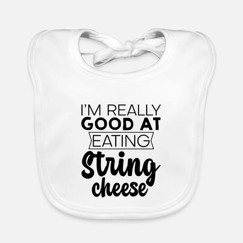 I'm Really Good At Eating String Cheese 3 Baby Bio-Lätzchen
