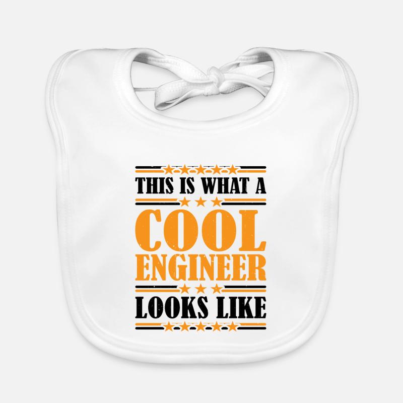 This Is What A Cool Engineer Looks Like 3 Baby Bio-Lätzchen