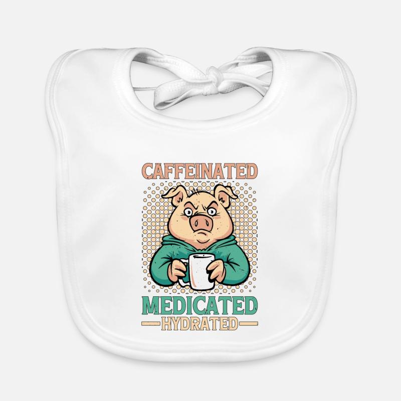 Caffeinated Medicated Hydrated Baby Bio-Lätzchen