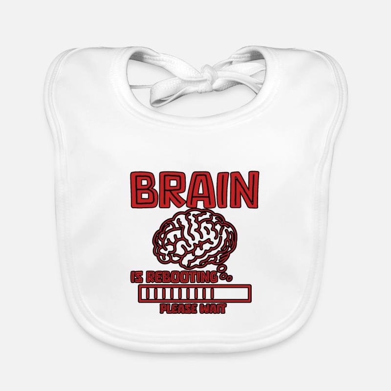 Brain Is Rebooting Please Wait 4 Organic Baby Bibs