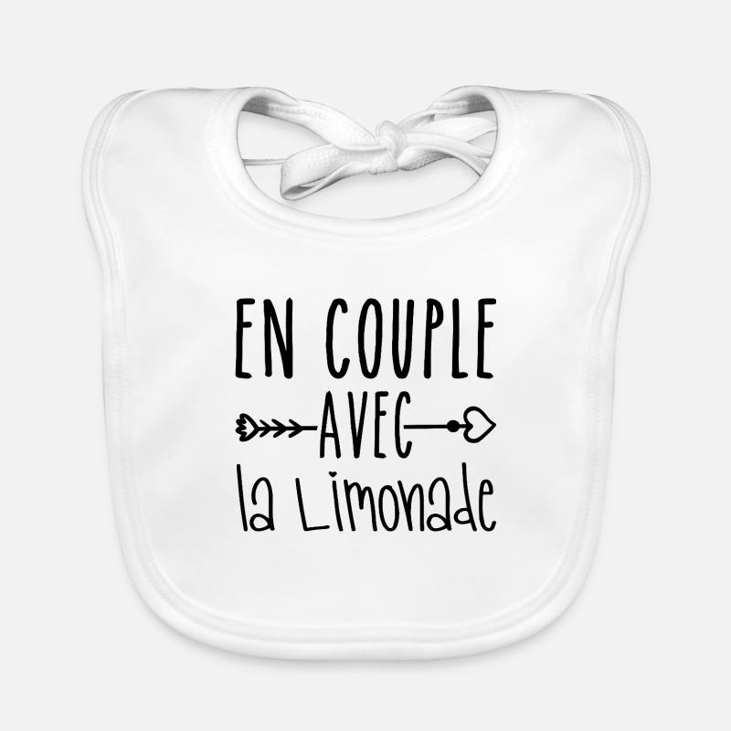 Couples with Lemonade, Lemonade Fans Gift Organic Baby Bibs
