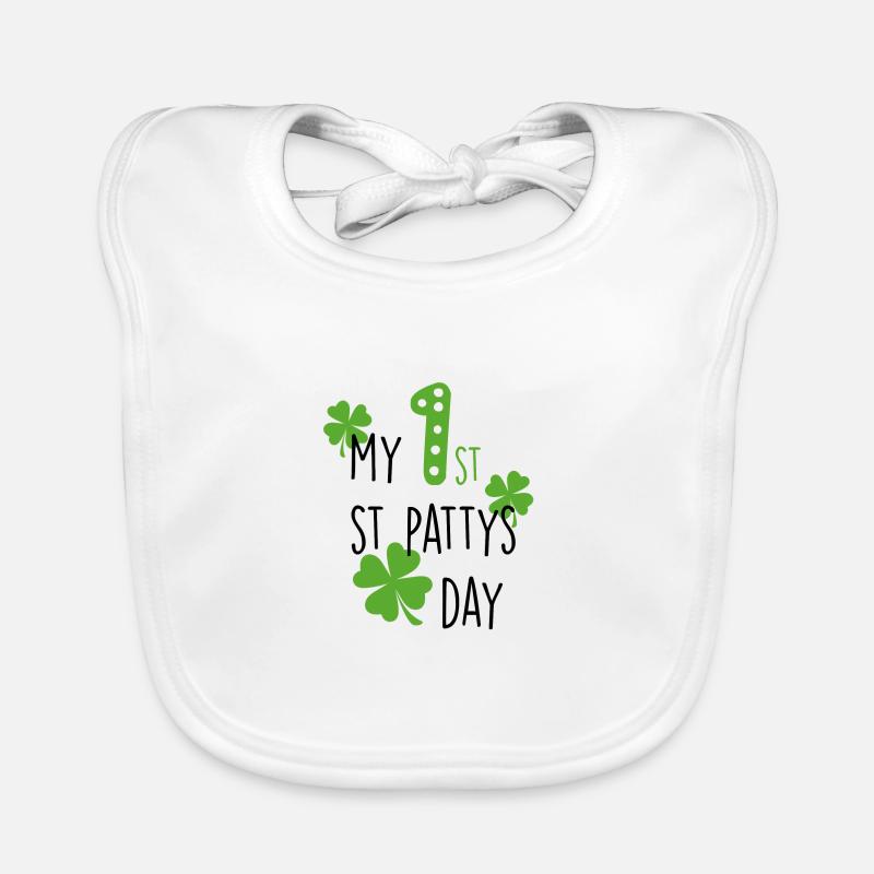 my first pattys day Geschenk Idee Baby Bio-Lätzchen