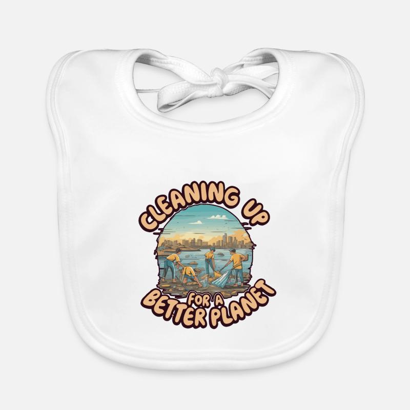 CLEANING UP FOR A BETTER PLANET Baby Bio-Lätzchen