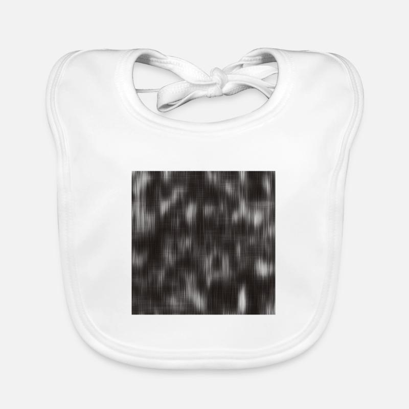 Black & White Motion Blur Abstract Lover Gift Organic Baby Bibs