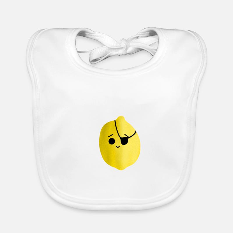 Pirate lemon Organic Baby Bibs