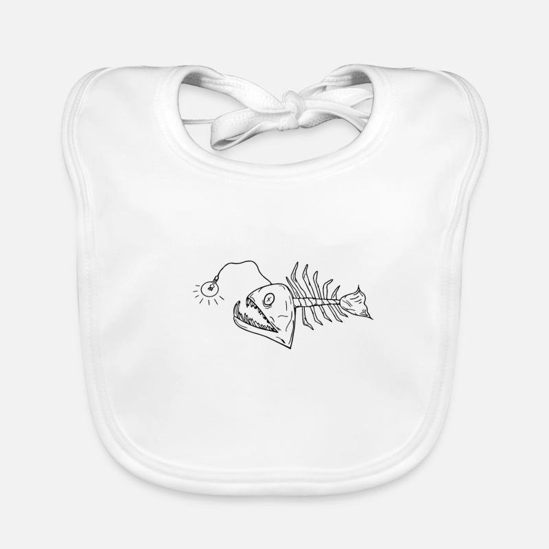 Fish bulb deep sea Organic Baby Bibs