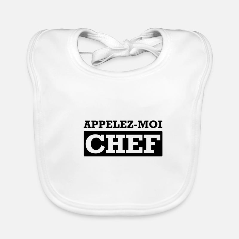 APPELEZ-MOI CHEF Bavoir bio Bébé