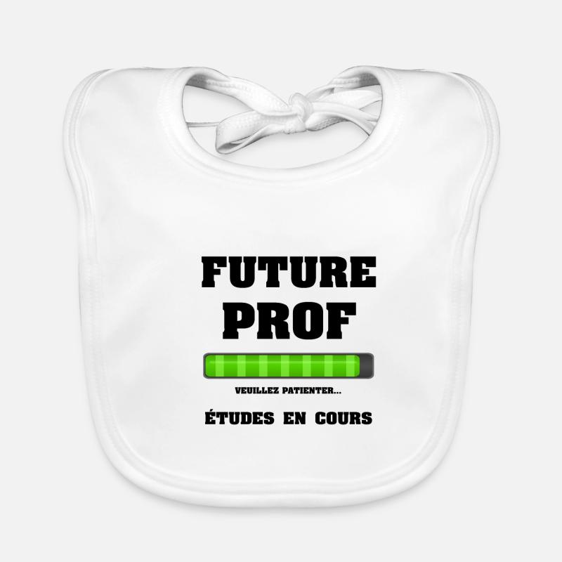 FUTURE PROF - Bavoir bio Bébé - blanc
