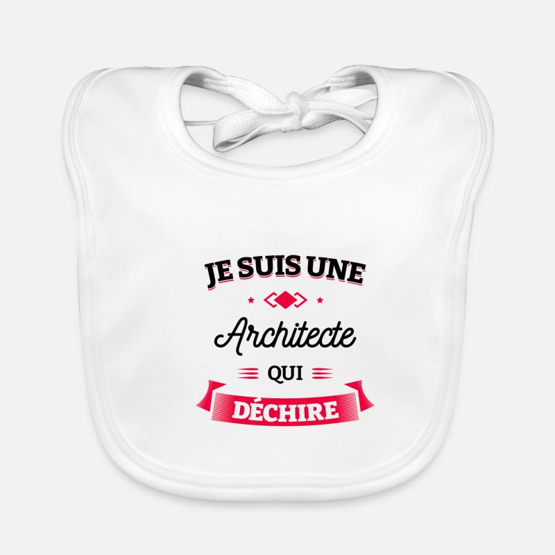 ARCHITECTE QUI DÉCHIRE Bavoir bio Bébé