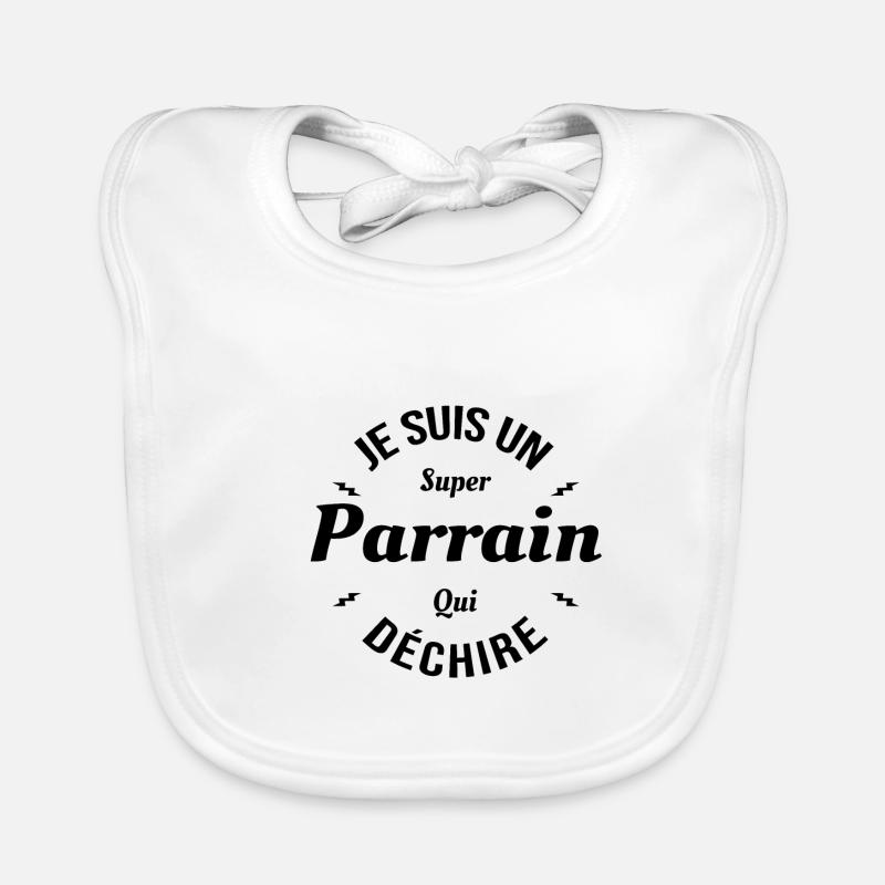PARRAIN QUI DÉCHIRE Bavoir bio Bébé