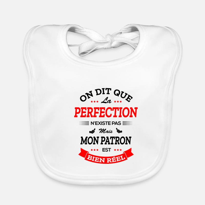 PATRON PARFAIT - Bavoir bio Bébé - blanc