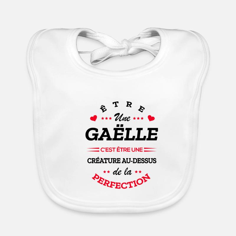 GAËLLE PARFAITE - NOM GAËLLE Bavoir bio Bébé