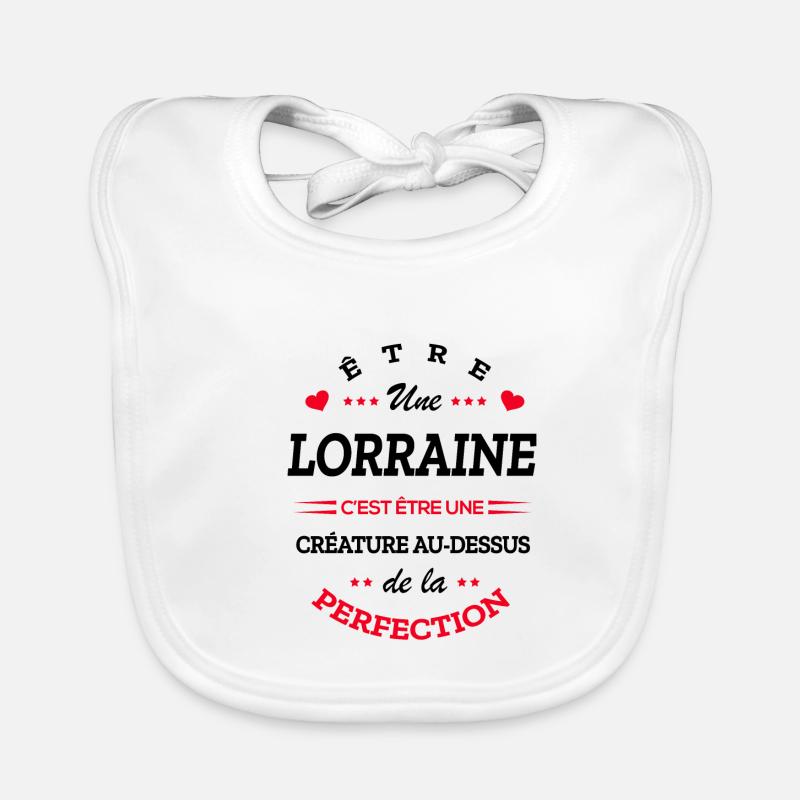 LORRAINE PARFAITE - NOM LORRAINE Bavoir bio Bébé
