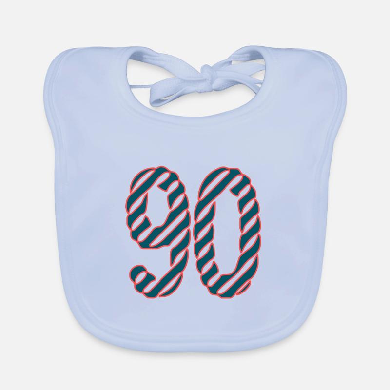 90. 90 YEARS. 90TH ANNIVERSARY. 90TH ANNIVERSARY. Organic Baby Bibs