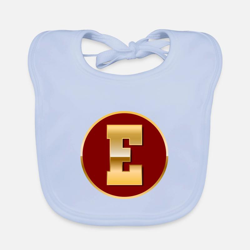 Buchstabe E Baby Bio-Lätzchen