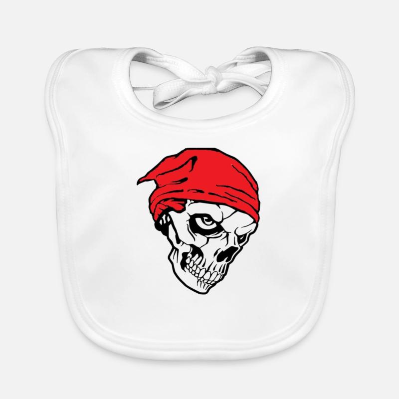 Skull Organic Baby Bibs