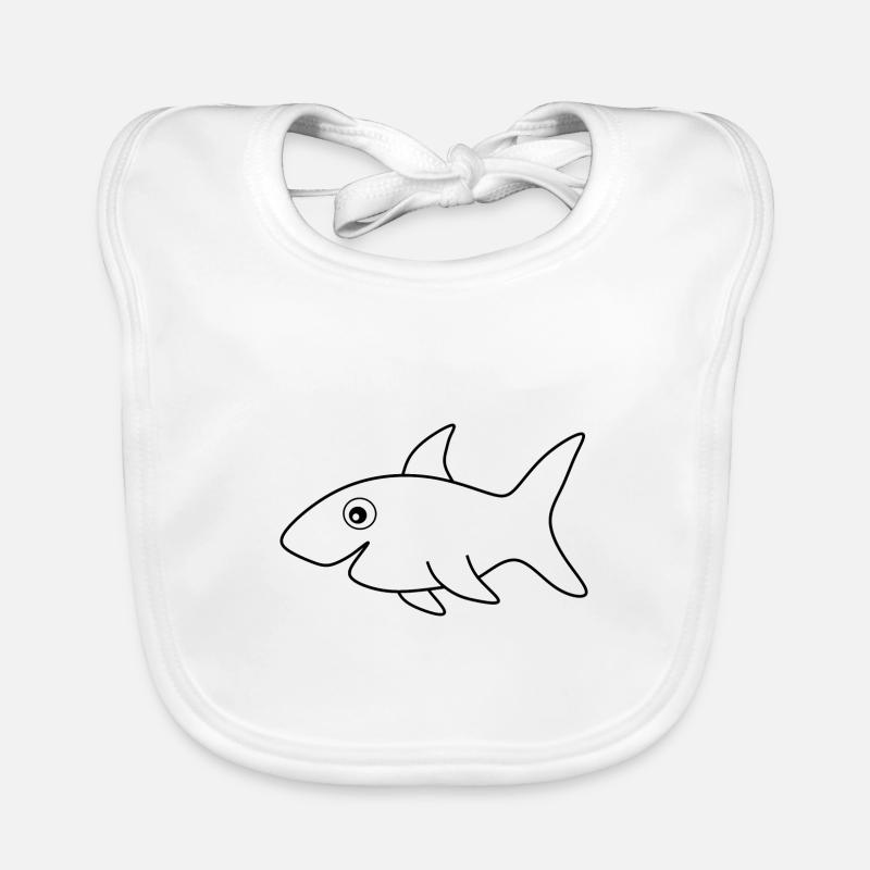Requin Requins Pêche Poisson Bavoir bio Bébé