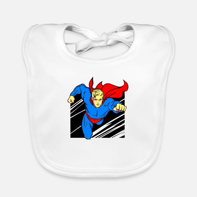 superhero Organic Baby Bibs