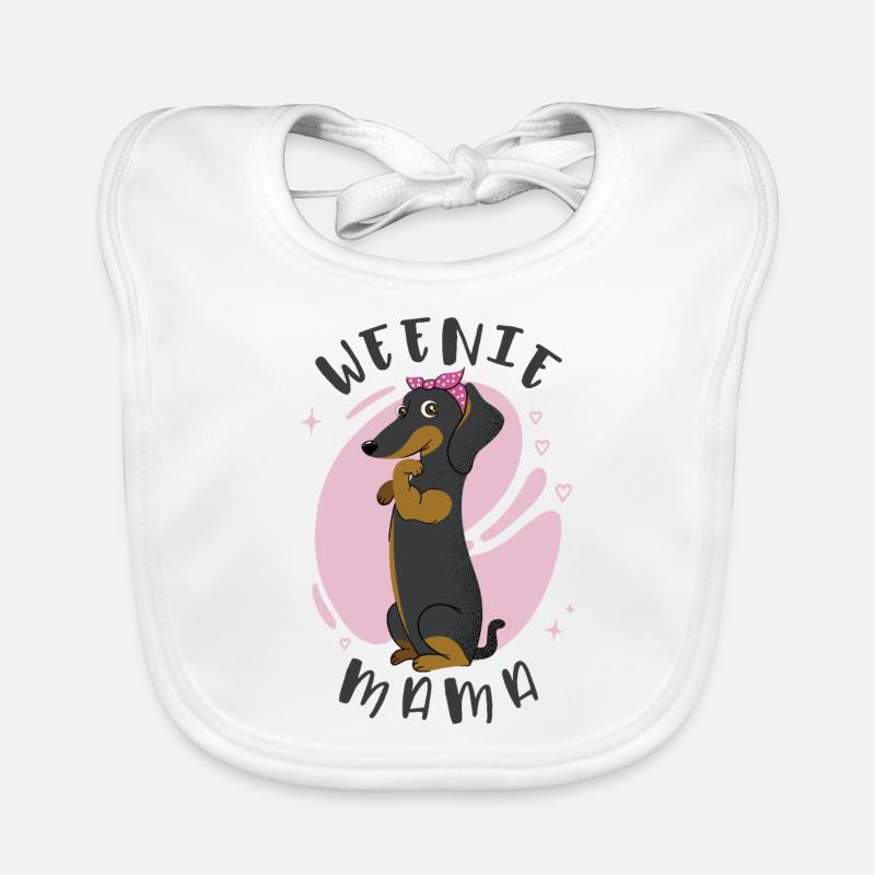 Weenie Mama Dackel Baby Bio-Lätzchen