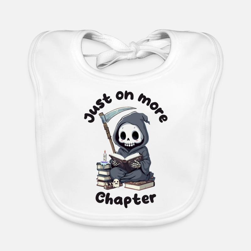 Cute Grim Reaper - Plus qu’un chapitre Halloween Bavoir bio Bébé