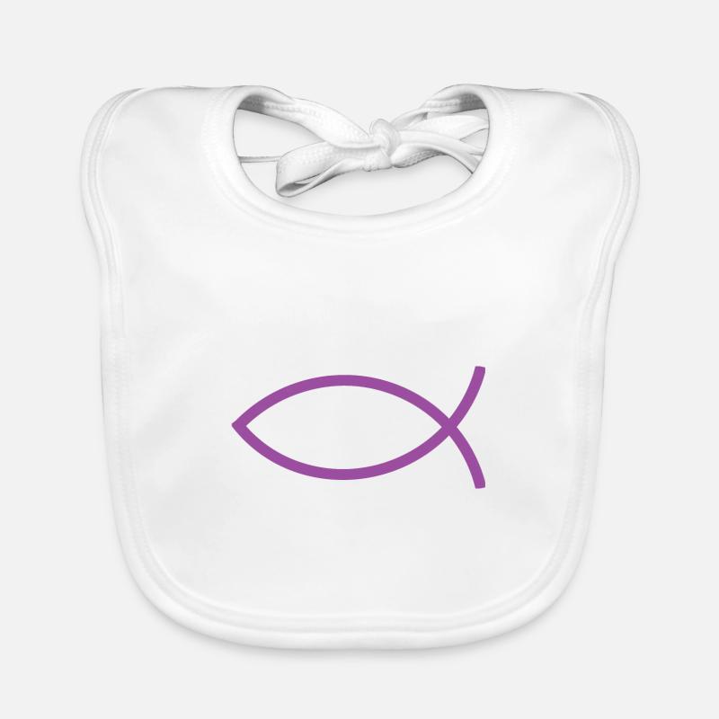 Jésus poisson Ichthys poisson poisson poisson Bavoir bio Bébé