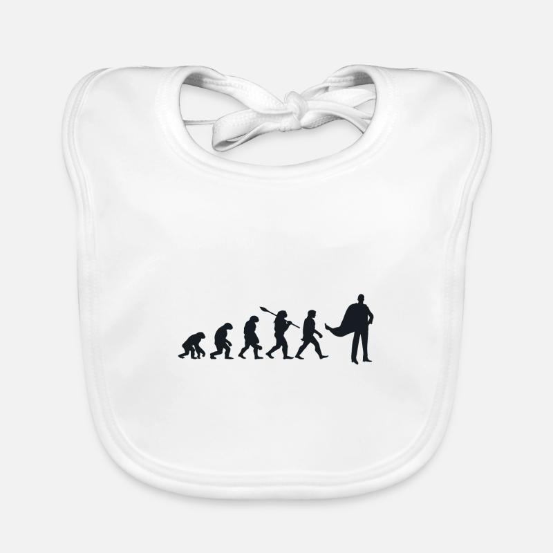 Évolution Darwin pour les Supermans 🦸‍♂️ Bavoir bio Bébé