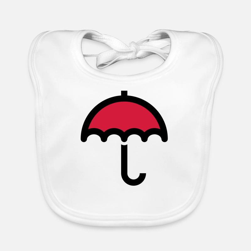 Umbrella icon symbol Organic Baby Bibs