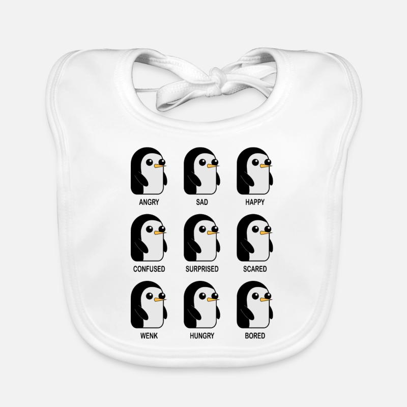 Ausdrücke Tiergrafik Baby Bio-Lätzchen