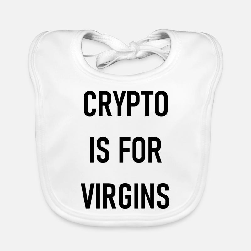 Crypto Is For Virgins Graphique Bavoir bio Bébé