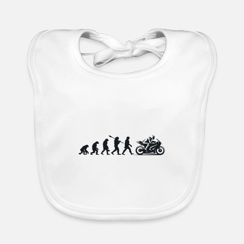 Darwin Evolution für Motorradfahrer 🏍️ Baby Bio-Lätzchen