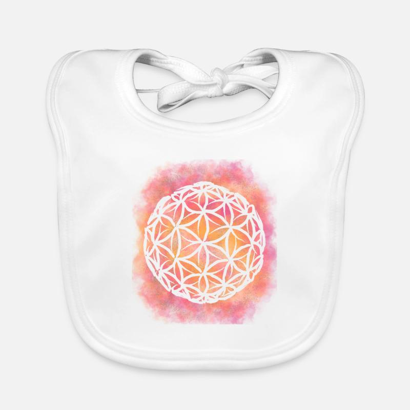 Lebensblume 3dimensional Baby Bio-Lätzchen