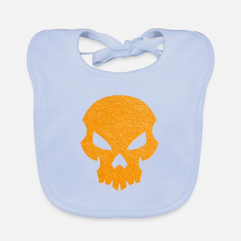 skull Organic Baby Bibs