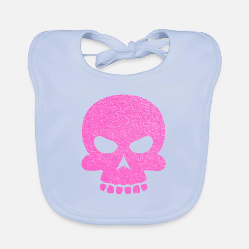skull Organic Baby Bibs