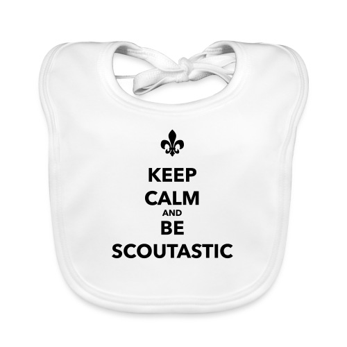 Keep calm and be scoutastic - Farbe frei wählbar - Baby Bio-Lätzchen
